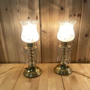 Genuine Brass Base Boudoir Lamps